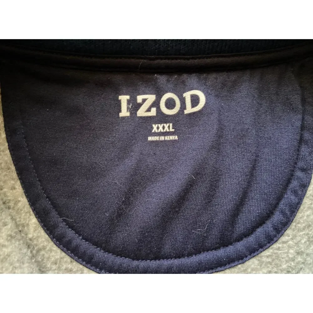 IZOD Gray 1/4 Zip Sweater Mens sz 3XL